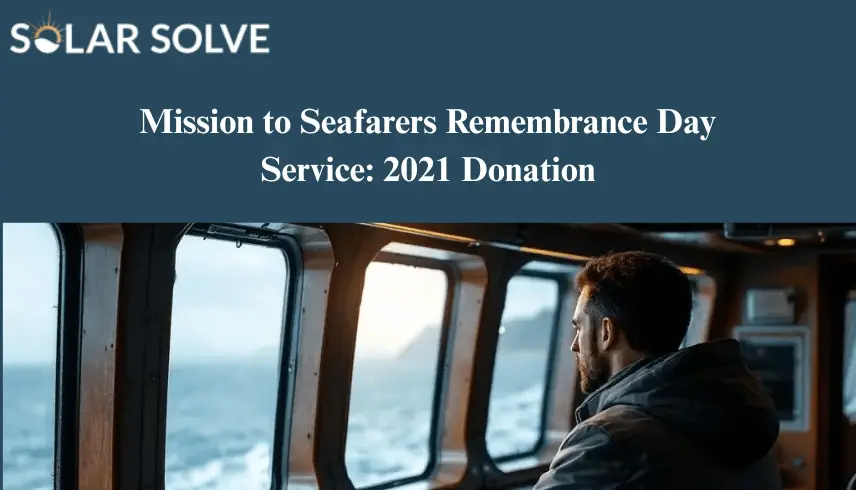 SOLAR SOLVE DONATES TO SOUTH SHIELDS MISSION TO SEAFARERS