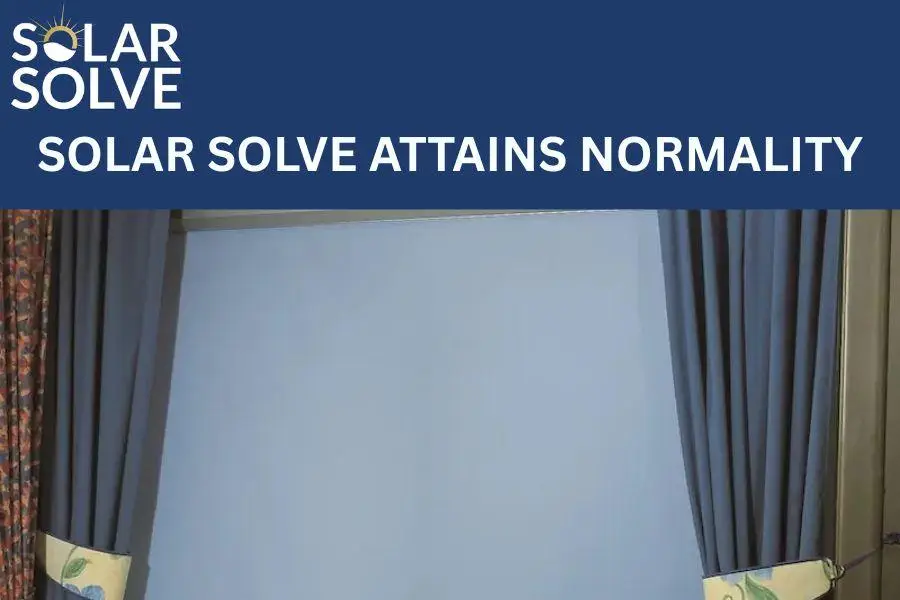 SOLAR SOLVE ATTAINS NORMALITY