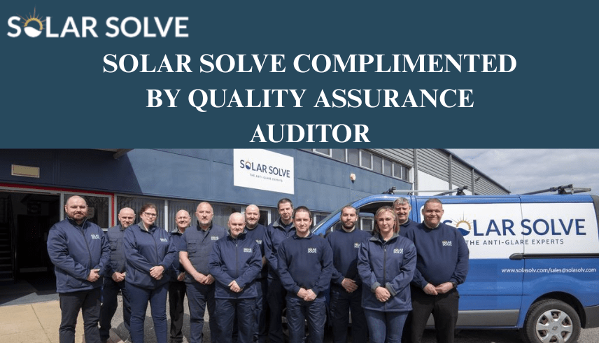 SOLAR SOLVE COMPLIMENTED BY QUALITY ASSURANCE AUDITOR