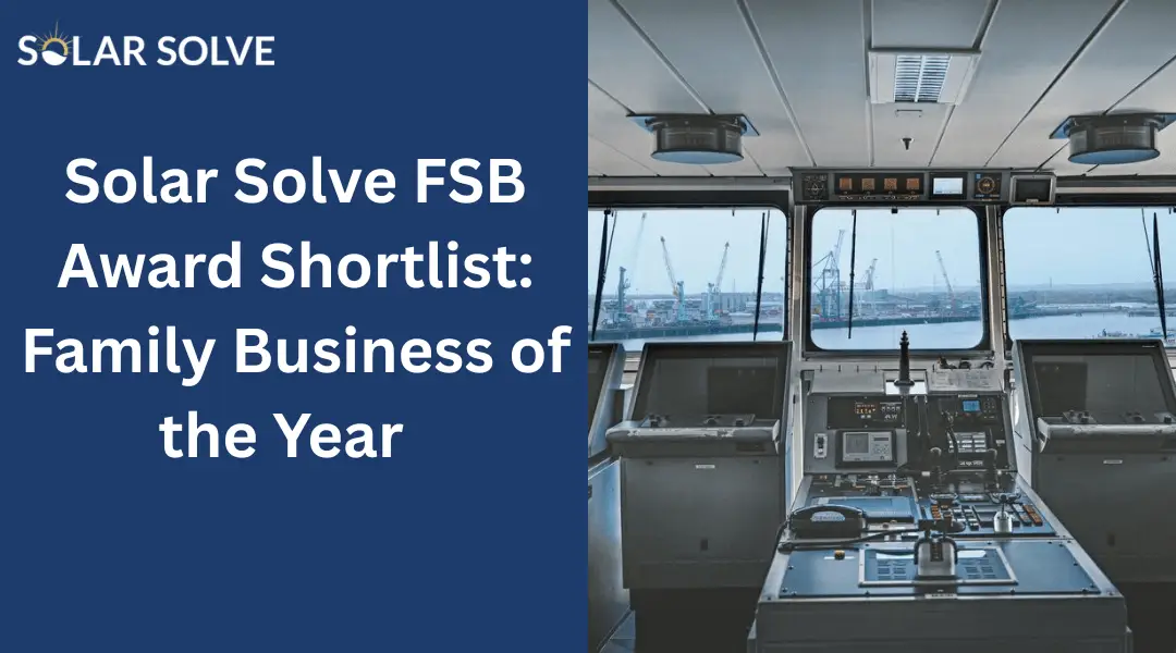 SOLAR SOLVE SHORTLISTED FOR A FSB AWARD IN 2022