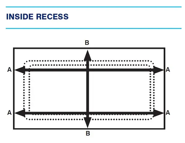 inside recess
