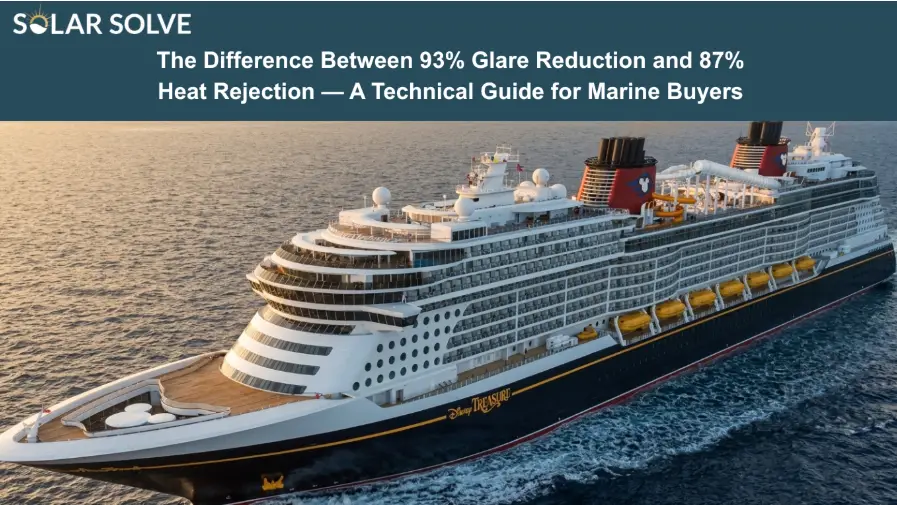 The Difference Between 93% Glare Reduction and 87% Heat Rejection